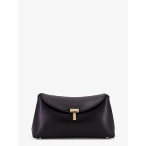 Toteme Women Mini T-Lock Leather Clutch
